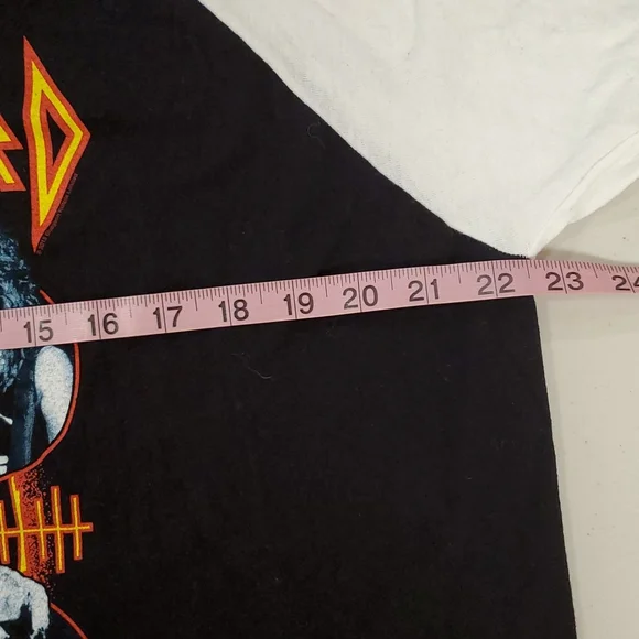 Def Leppard raglan concert tee XL Joe Rick Sav Vivian Phil 3/4 sleeves - Picture 4 of 5